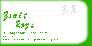 zsolt rozs business card